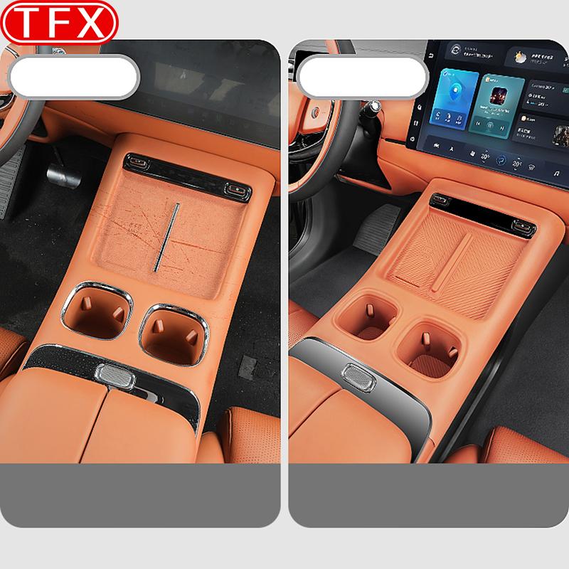 Для Trumpchi GAC S7 2025 2026 Стайлинг автомобиля Центральная консоль Беспроводная зарядка Силиконовая накладка Панель Защитная крышка Автоаксессуары