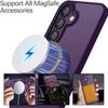 Coque pour Samsung Galaxy A37 5G, Protection avec Anneau Magnétique Vitre Caméra - Violet