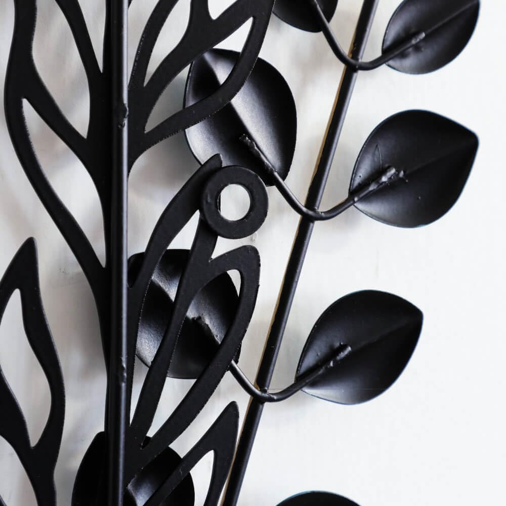 Kawabata Trading Stylish Wall Decor, Wall Hanging, Nordic Interior Wall Decoration, Wood and Iron, Perfect for Entryways, Living Rooms, Bedrooms,