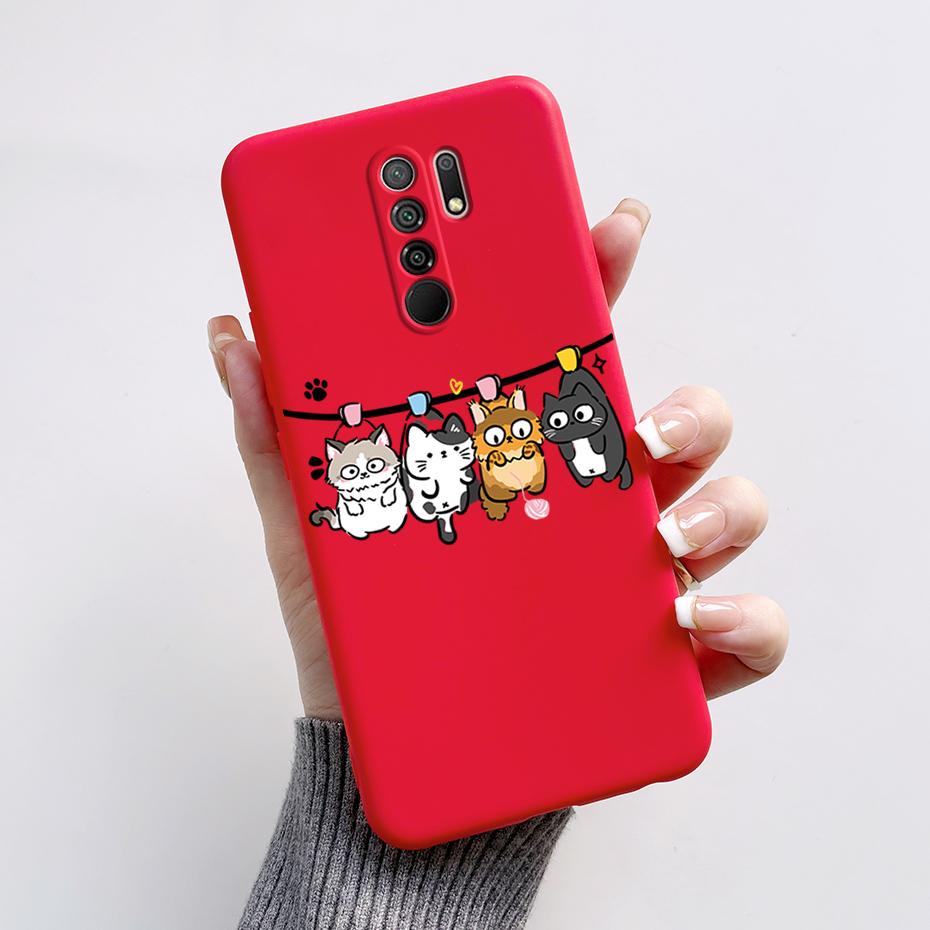 Чехол для Xiaomi Redmi 9 Чехол-крышка для Redmi 9 Prime M2004J19G M2004J19C redmi9 Милый Мультяшный Медведь Силиконовый ТПУ Мягкий Чехол для Телефона Задняя Крышка