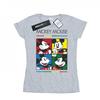 Womens/Ladies Mickey Mouse Square Colour Cotton T-Shirt