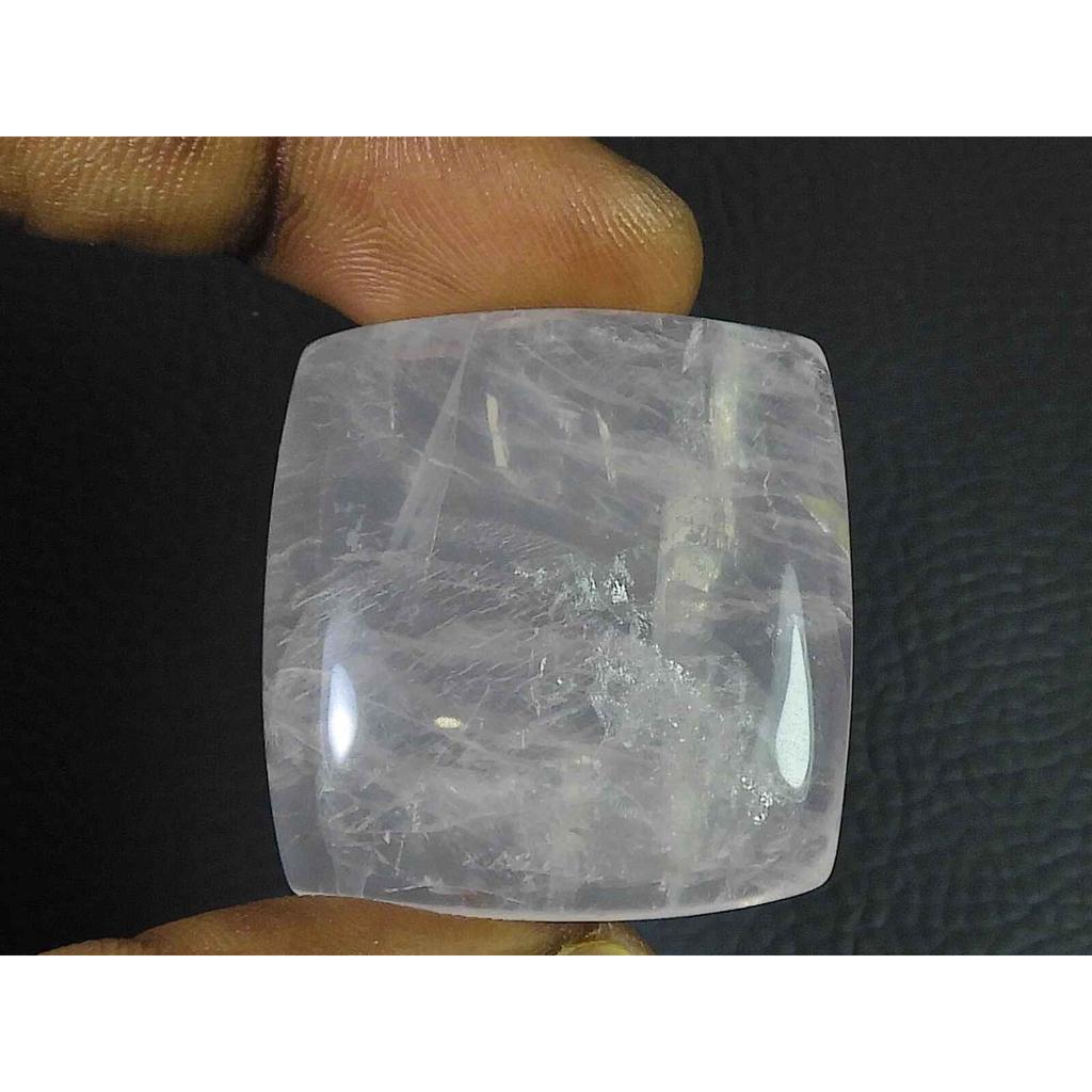 32X33X9MM Natural Pink Rose Quartz Octagon Healing Crystal Cabochon Gemstone SK-3540