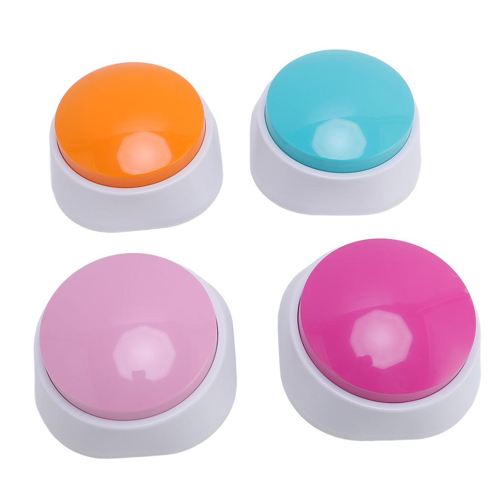 4 шт. Кнопки для дрессировки питомцев Запись 30 секунд Способствуют взаимодействию Кнопки для разговора кошек и собак