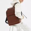 COACH ETHAN 32 Letter Logo Silver Hardware Pebbled Leather Backpack Large Men's Brown