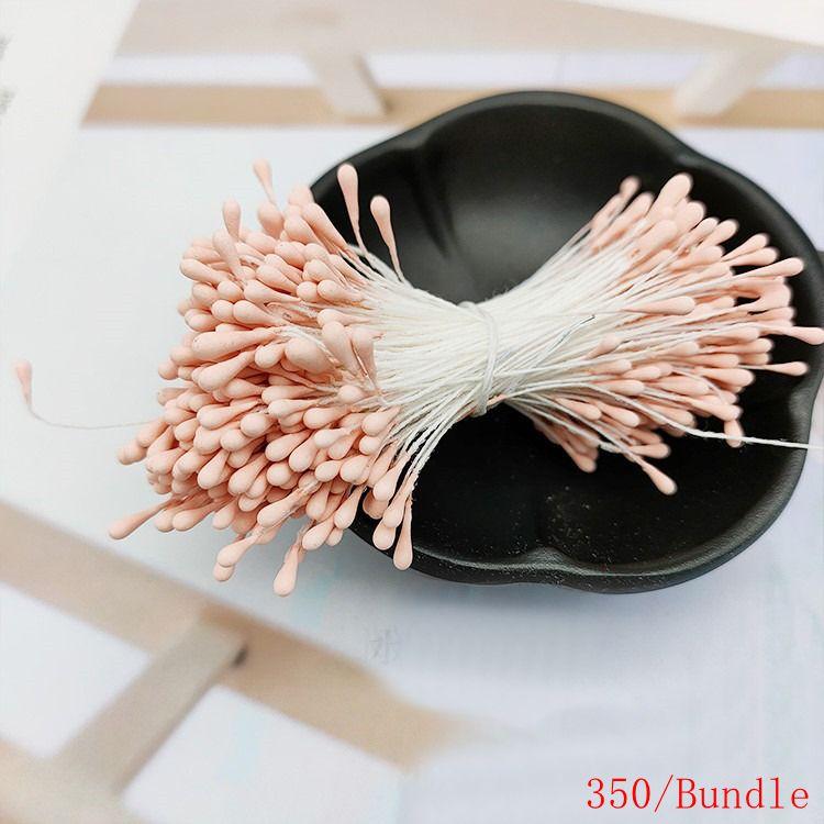 Multicolor 2mm 350Pcs Mini Flower Artificial Pearl Pistil Double Heads Hand-made Home Wedding Decoration Cake Decora DIY Needlew
