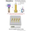 Risk M6X18 Bike Disc Brake Clamp Seat Fixing Bolts with Grooved Gaskets Titanium Bicycle Screw MTB Road Brake Fixed Bolt Spacer