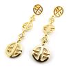 [D7973] - Gold Plated 'Fengshui' Earrings