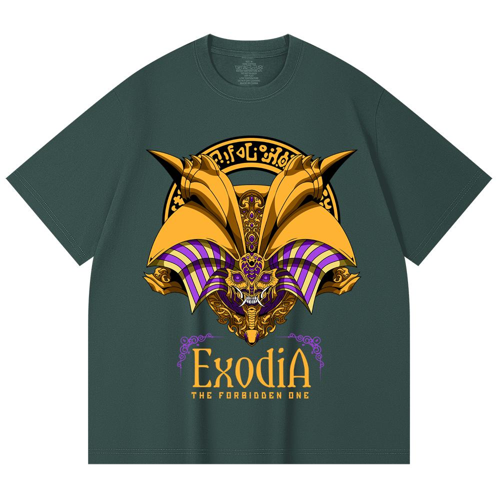 230 Gsm 100% Cotton Yu-Gi-Oh V2 Exodia Print Unisex Heavy Cotton T Shirt