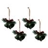 4 Pcs Christmas Bells Hanging Ornament Decorative Bells Christmas Tree Decorations Hanging Bells for Home Decoration