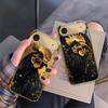 Смелый Золотой Петух Для IPhone 17Pro Max 16 17 Pro 15 Pro 14 13 Plus 12 Mini 11Pro Max XR 16E 17 Air Золотой стеклянный чехол для телефона