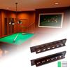 Billiard Pool Cue Stick Holder Wooden Practical 6 Wall Rack Mount