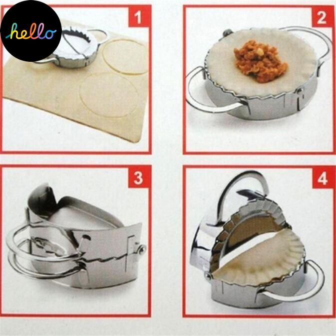 Экологичные кондитерские инструменты из нержавеющей стали для приготовления пельменей обертка для теста резак для пельменей плесень Кухня