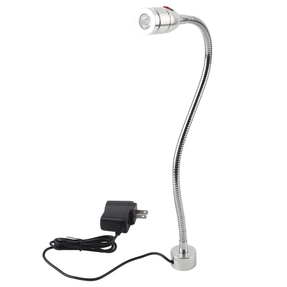 Flexible Gooseneck LED Desk Light Magnetic Base Work Light High Brightness Work Desk Light Grill