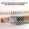 12pcs Foldable Coat Hanger,Non-Slip Clothes Hangers,Plastic Drying Rack,Multifunctional Clothes Storage Organizer For Travel