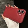 Ударопрочный чехол с текстурой кожи для iPhone 16 15 14 13 12 Mini 11 Pro XS Max X XR 7 8 Plus SE, однотонный матовый силиконовый чехол-бампер