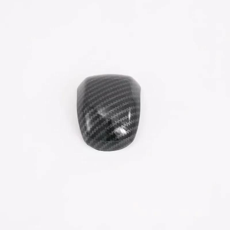 For Hyundai Santa Fe - Carbon Fiber Car Gear Shift Knob Cover Trim Accessories Interior Gear Shift Head Protector Frame