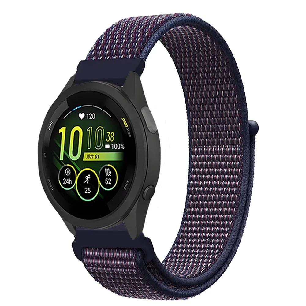 Плетеный нейлоновый ремешок-петля 20 мм 22 мм для Garmin Forerunner 165 55 965 265 255 955 Venu 3 Браслет Garmin Active/Vivoactive 5