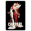 HD Tin Sign Vintage Campari Cinzano Retro Metal Poster Classic Wine Pin Up Girl Wall Art Decor for Bar Man Cave Home Decoration