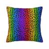 Colofrul Rainbow Leopard Throw Pillow Case Home Decorative Modern Cushions Cover For Sofa Chair Square Polyester Pillowcase