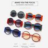 Oversized Round Sunglasses Unique Y2K Eyewear Trendy Contrast Color Shades  for Women & Men