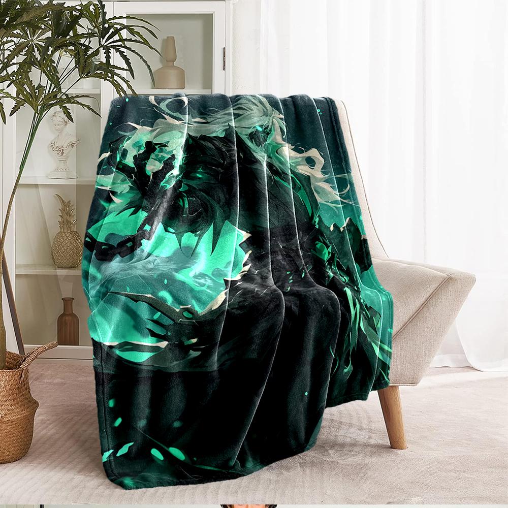 League of Legends Theme Printed Blanket - Perfect for Couch, Bed, Travel & Outdoor Use | Machine Washable, Cozy & Durable.