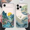 Чехол-арт 'Горы' для iPhone 17 Pro Max 13 Pro 7 8 16 15 12 Mini 11 Air XS Max 14 Plus XR Мягкий чехол для телефона