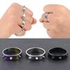 Stainless Steel Titanium Steel Nails Barbed Rings Halloween Punk Hip Hop Unisex Self-defense Street Prom Ring Gift Accessories