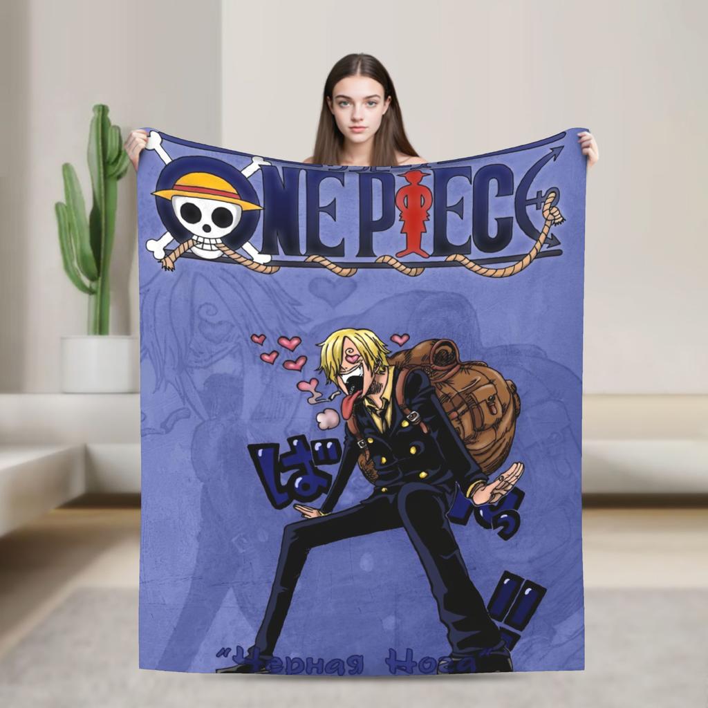 Luffy Vinsmoke Sanji blanket Fleece Throw blankets Bedroom Sofa Printed Lightweight Bedspreads,