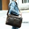 Men's Briefcase Premium Genuine Leather Large Capacity Handbag Men's Crossbody Shoulder Bag