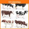 Pvc Farm Animal Models Including Dairy Cow And Bull Figures For Childrens Learning Play