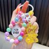 Bear, Rabbit Animation , Acrylic Beaded Mobile Phone Chain, Fashion Bag Pendant, Exquisite Gifts. Bag Charm
