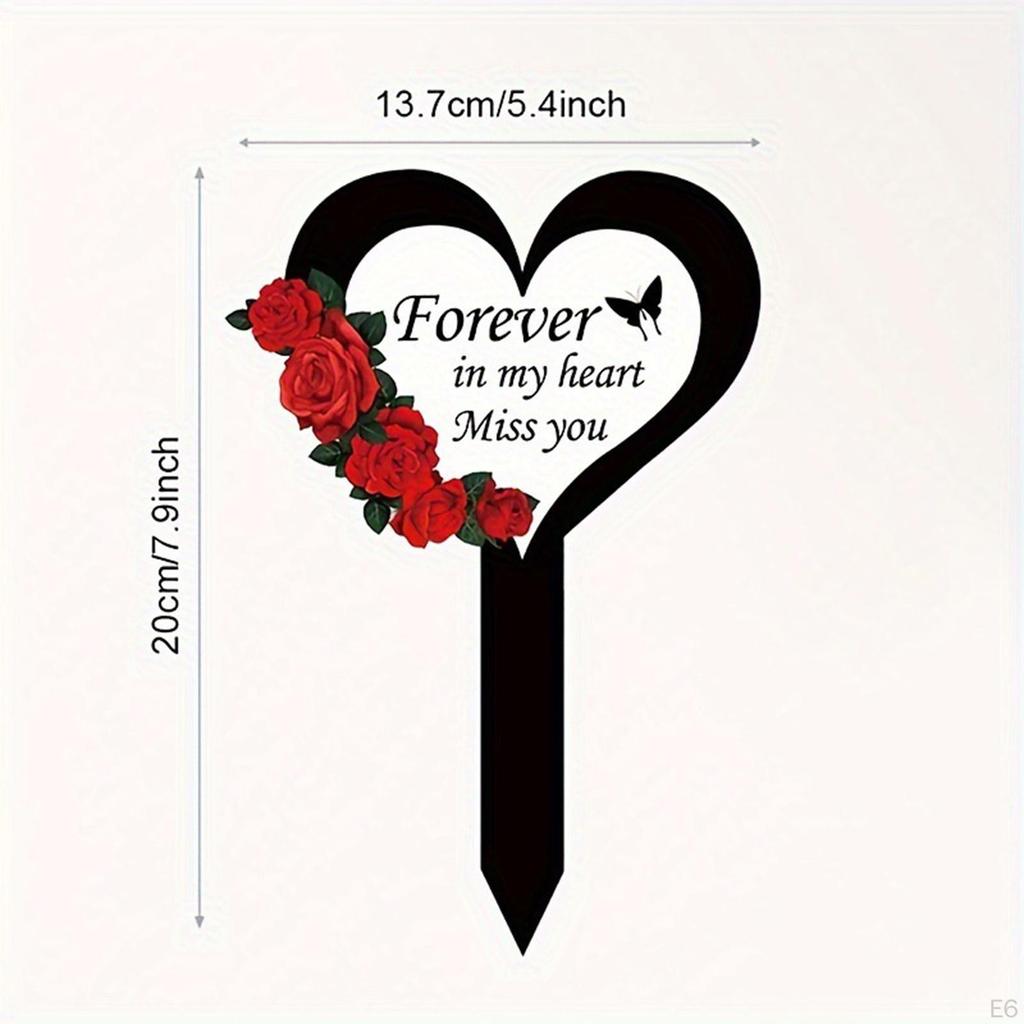 2D Акриловый Садовый Колышек для Легкой Установки во Дворе и на Заборе