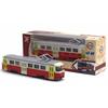 Classic Train Tram Diecast Pull Back Model with LED Music Developmental Kids Toy