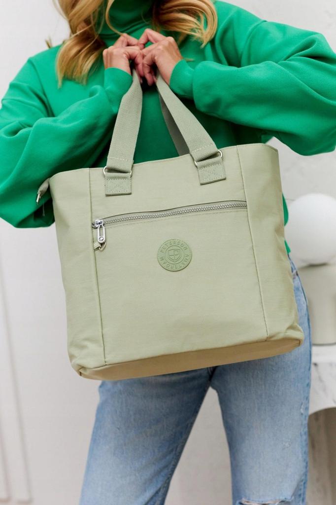 Nylon, spacious women's shopper - Peterson