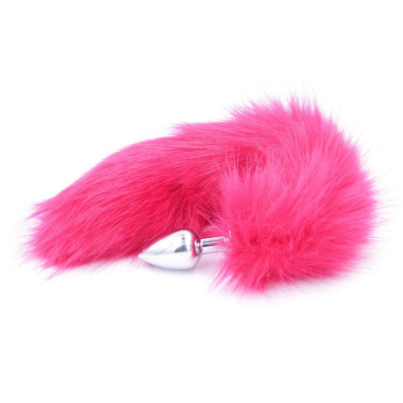 Анальная пробка с лисьим хвостом в играх для взрослых, анальная пробка из нержавеющей стали, стимулятор, товары для флирта, игрушки для женщин