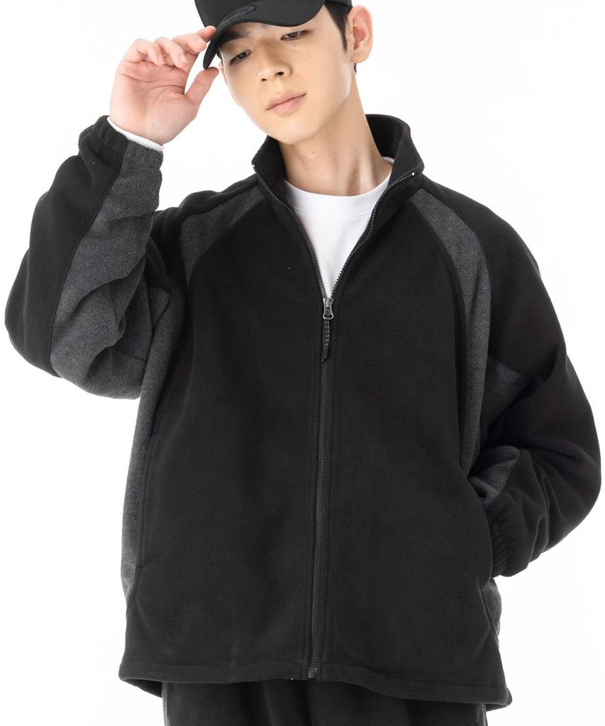 NEW ERA Fleece Jacket Oversized 15129326 NER37A7576 Black XL