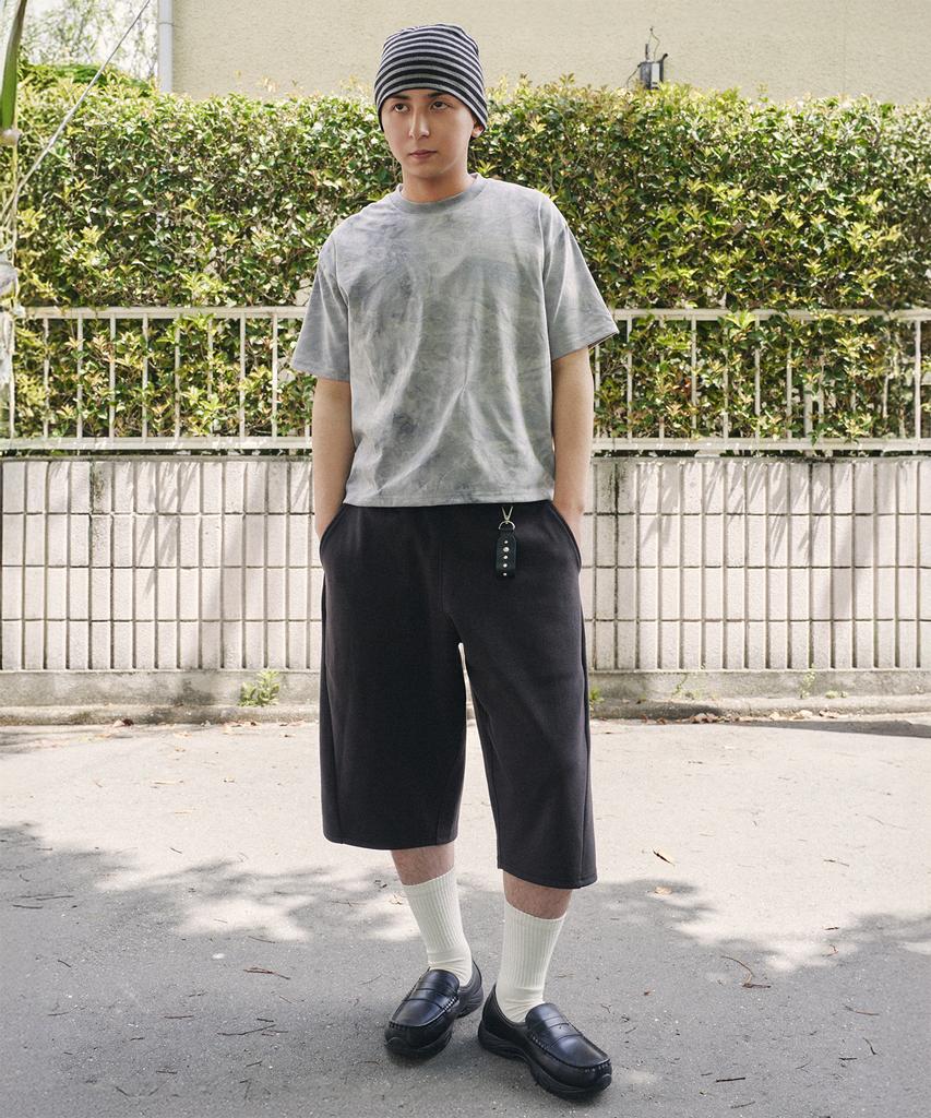 XERO Curved Line Over Sweat Shorts [Deep Charcoal]