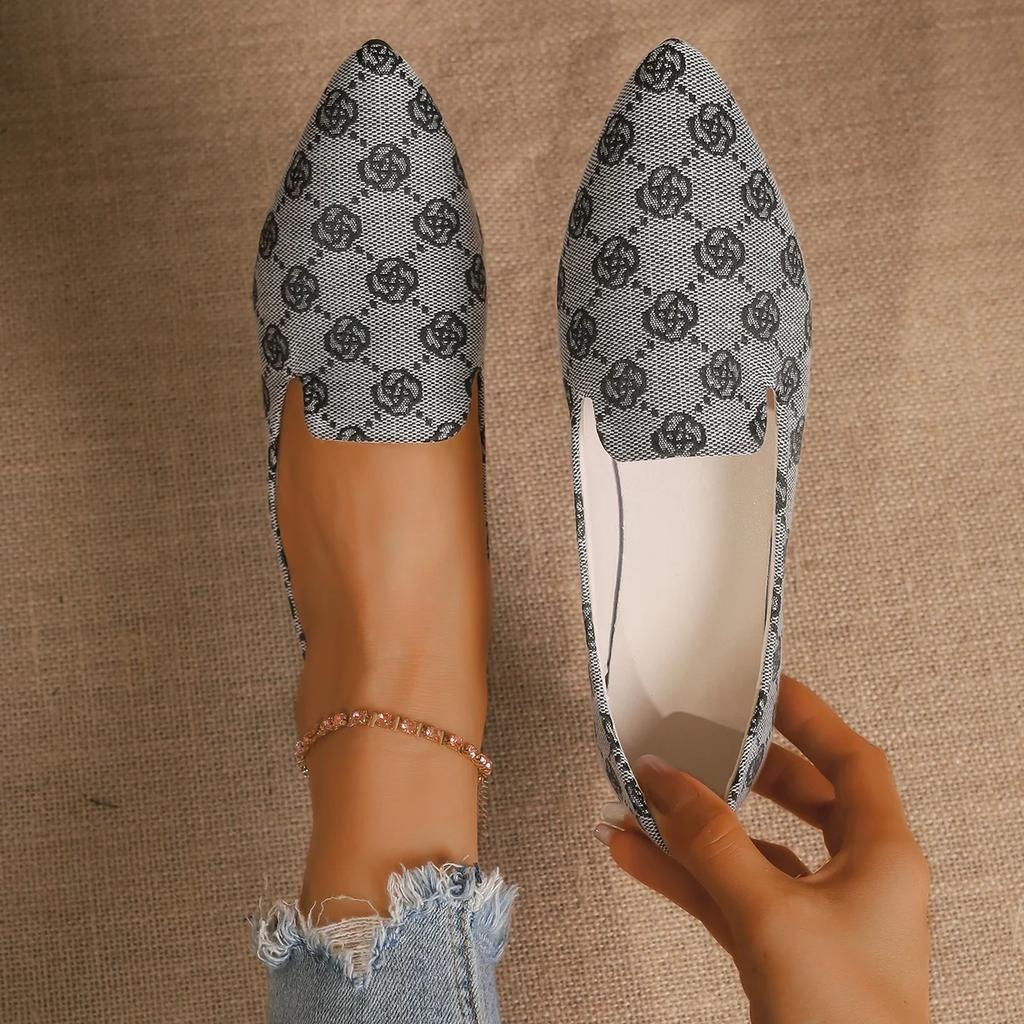 Женские туфли на плоской подошве весна-осень, износостойкие туфли с острым носком, модные нескользящие мягкие плоские кроссовки для женщин, Zapatos De Mujer