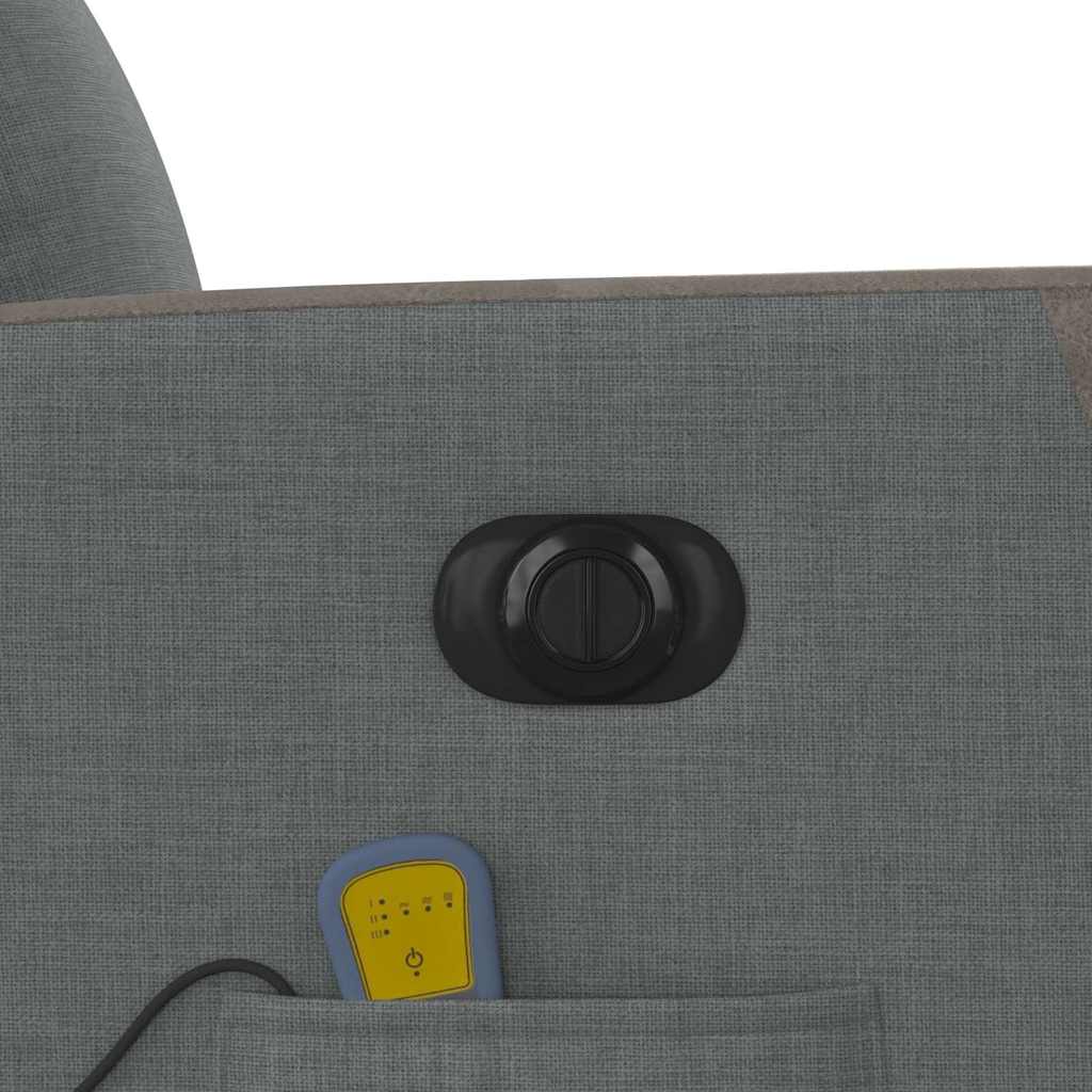 Electric Massage Chair Dark Gray Fabric