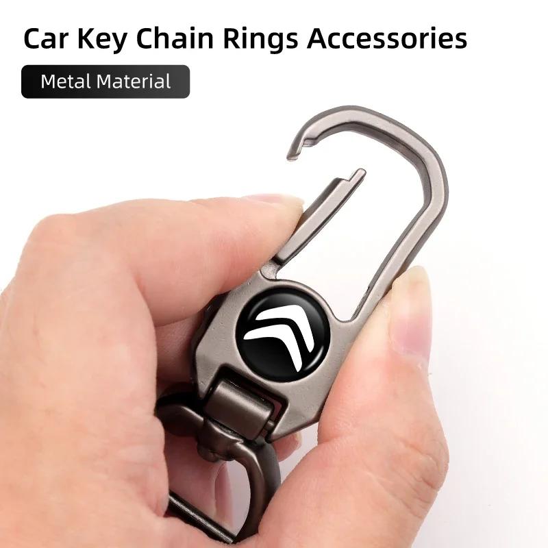 Metal Car KeyChain Key Ring Chain Auto Styling Accessories For Citroen Grand Berlingo Jumper Celysee Xsara Picasso Aircross