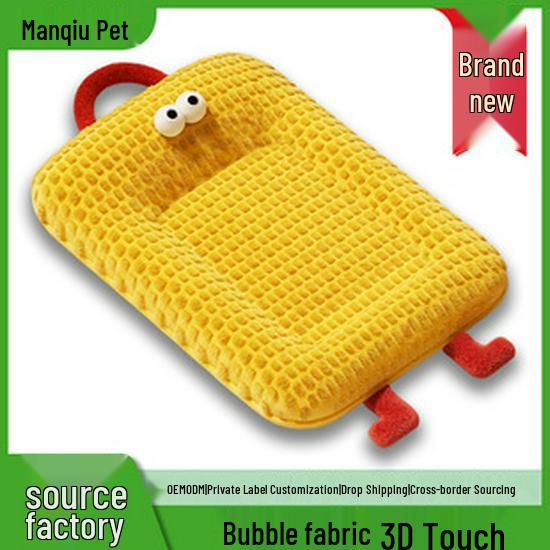 Плюшевая зимняя закрытая кровать для собак и кошек: Теплое, Неприлипающее, Ветрозащитное Гнездо