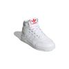 Adidas Originals Drop Step El C Leather Casual Slip-Resistant Shock Absorbing High-Top Kids Skate Shoes Kids Sneakers White HP7794