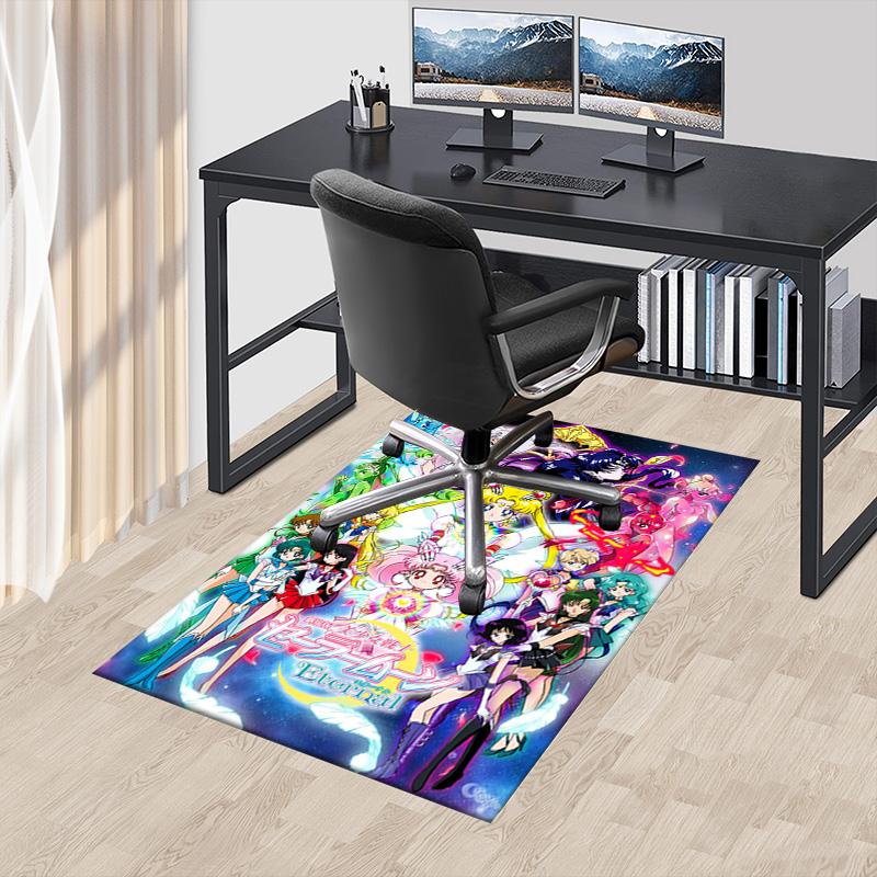 Sailor Moon Eternal Poster Carpet For Playroom Bedroom Living Room Sofa Home Decorkids Game Area Rug Nonslip Floor Mat