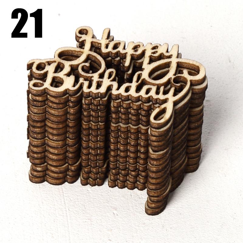 15 шт. украшения для дома, деревянные птицы, поделки для жениха, сделай сам, настольные конфетти, разбросанные любовные семейные письма