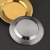 Stainless Stee Dinner Plate Korean Creative Cake Plate Decorative Fruit Plate  Kitchen Accessories