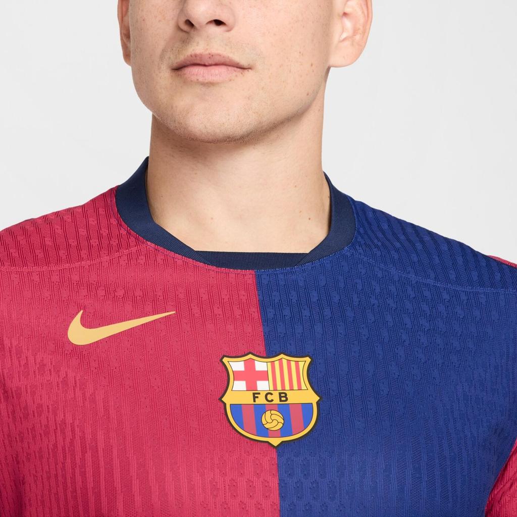 Nike Dri-FIT ADV 2024-2025 Barcelona Match Home Jersey Fashion Soft Sports Short Sleeve T-Shirt Men Tops Red Blue FN8775-458