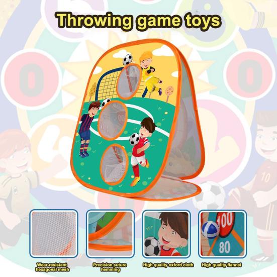 Игрушка для метания 3 в 1 Удобный подсчет очков Складное хранение Многопользовательский соревновательный мишень Тренировка Развлечение Тканевый брызги Набор для корнхола