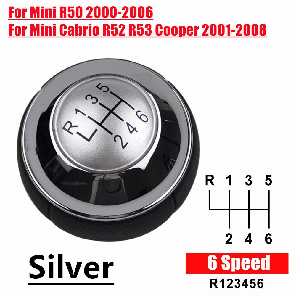 5/6 Speed Manual For Mini R50 2000-2006 Cabrio R52 R53 Cooper 2001 2002-2008 Car Gear Shift Knob Lever Shifter Handle Ball