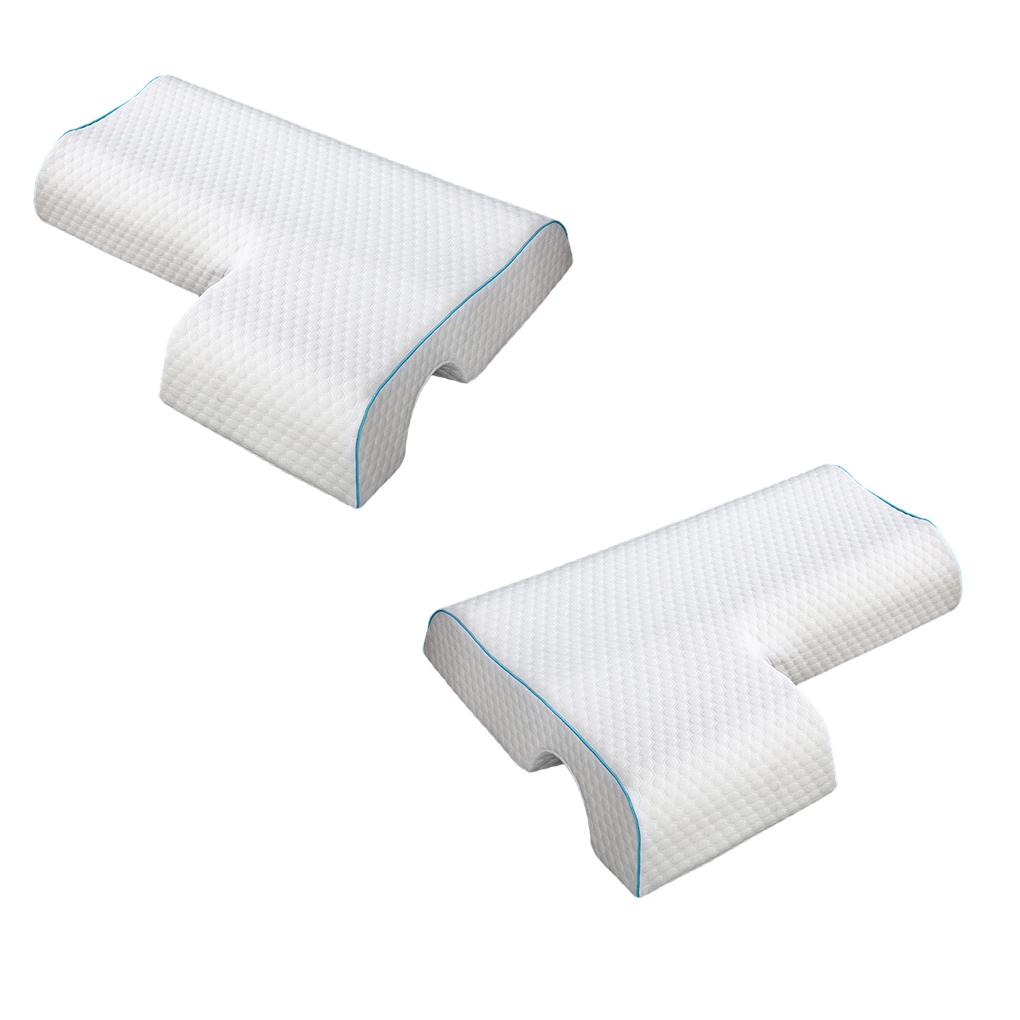 White Neck Support Memory Pillow For Ultimate Pain Relief And Comfort Sleeping Pillow For Couple