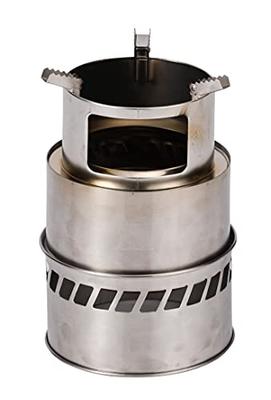 Takeda Corporation CSL21-19 Мощная походная плита для барбекю и использования на открытом воздухе, Серебристая, 19,2 x 19,2 x 31 см (большой)